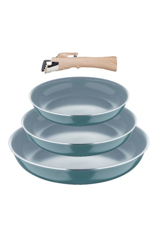 3 frigideiras com cabo amovível - 18/20/24 cm