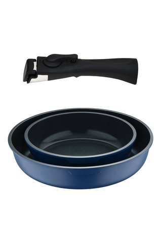 2 frigideiras e 1 cabo amovível - 22/26 cm