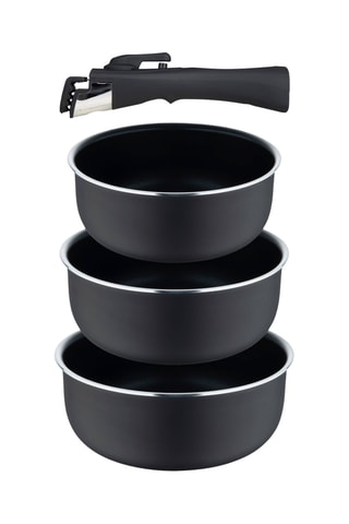 3 panelas e 1 cabo amovível - 16/18/20 cm