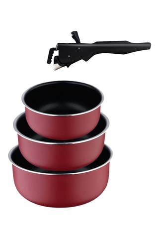 3 panelas e 1 cabo amovível - 16/18/20 cm