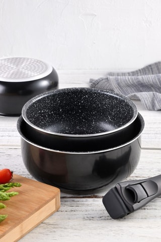 3 panelas e 1 cabo amovível - 16/18/20 cm