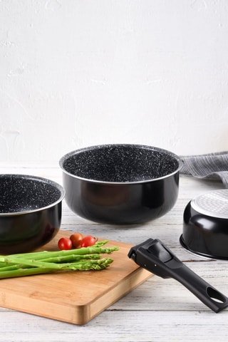 3 panelas e 1 cabo amovível - 16/18/20 cm