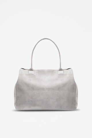 Nubuck Shopper Annagrazia Zilverkleurig