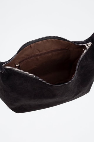 Leren Schoudertas Atessa - Zwart