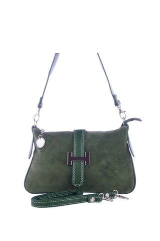Nubuck Handtas Groen