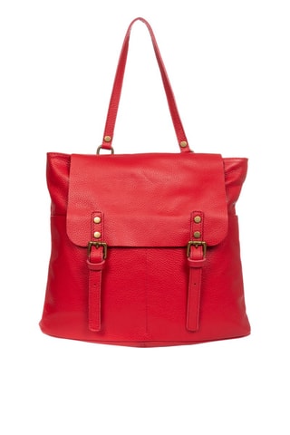 Leren Rugtas Rood - Firenze Artegiani