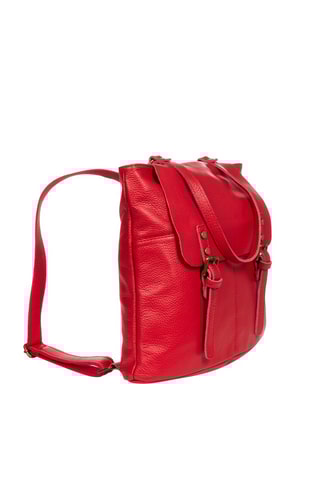 Leren Rugtas Rood - Firenze Artegiani