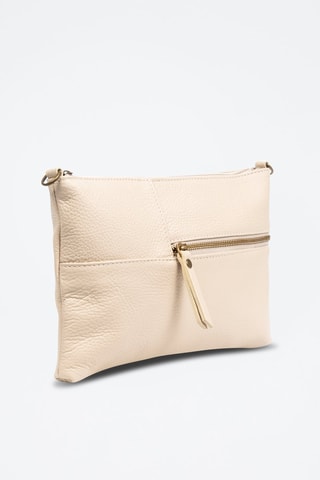 Sac bandoulière en cuir Arreone - Blanc