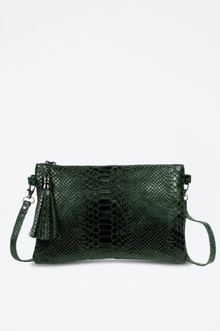 Leren Schoudertas Ermine - Groen