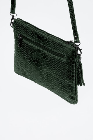 Leren Schoudertas Ermine - Groen