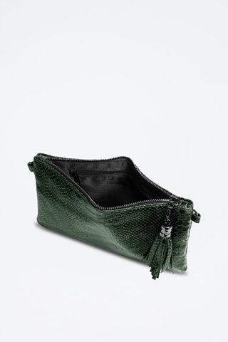 Leren Schoudertas Ermine - Groen