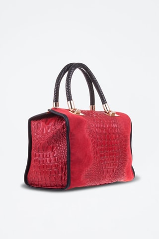 Nubuck Handtas Anacapri - Rood