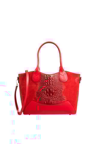 Cabas en nubuck Vercurago - Rouge