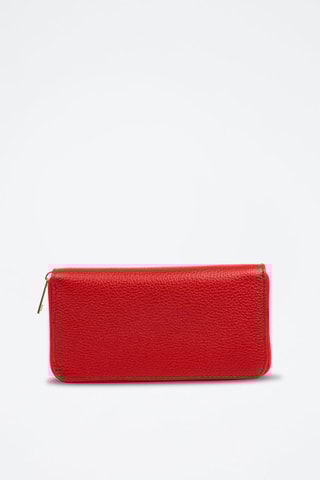 Leren Portefeuille - Rood