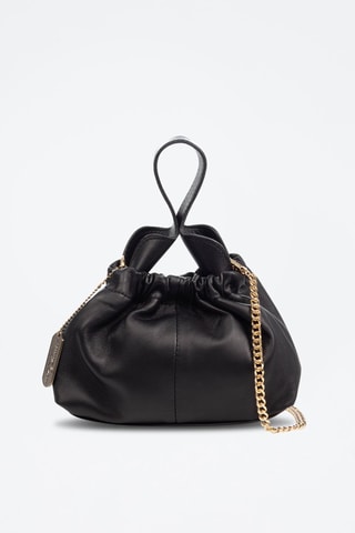 Geitenleren Handtas Arlino - Zwart