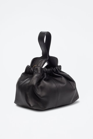 Geitenleren Handtas Arlino - Zwart