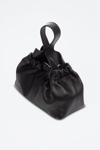 Geitenleren Handtas Arlino - Zwart