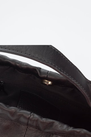 Geitenleren Handtas Arlino - Zwart