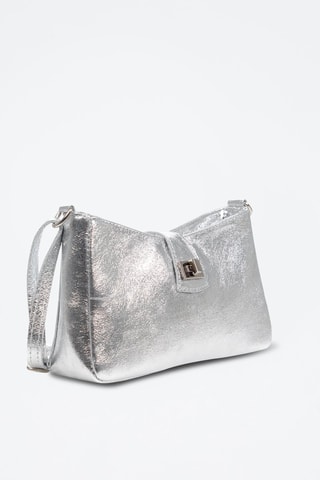 Nubuck Handtas Arsoli - Zilverkleurig