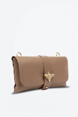 Leren Schoudertas Camel