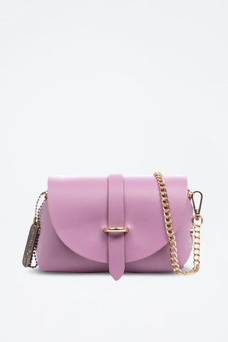 Sac bandoulière en cuir - 
Lilas
