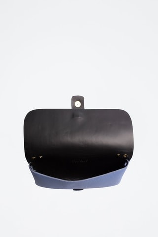 Sac bandoulière en cuir Amaseno - Bleu