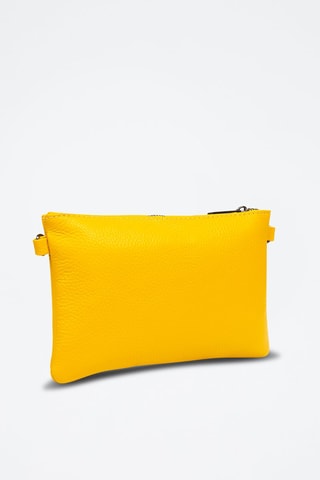 Sac bandoulière en cuir - Moutarde