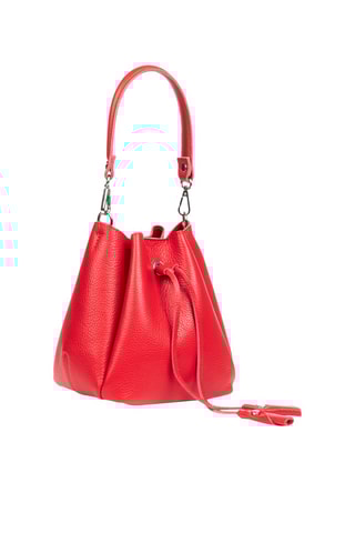 Leren Buideltas Rood