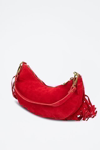 Nubuck Handtas - Rood