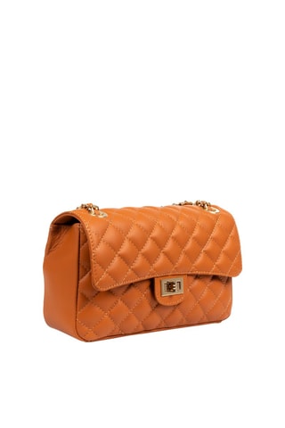 Leren Schoudertas Camel