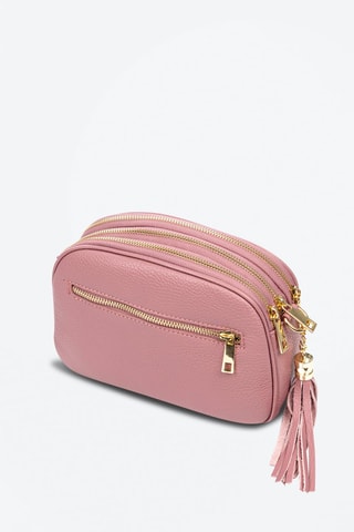 Sac bandoulière en cuir Aliminusa - Rose