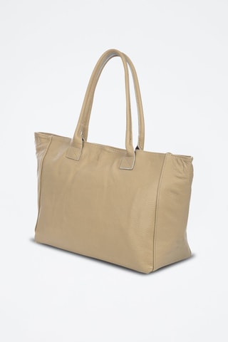 Cabas en cuir - Beige