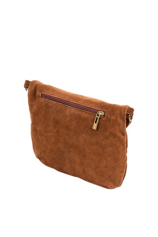 Nubuck Schoudertas Bruin