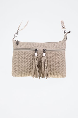 Nubuck Schoudertas - Taupe