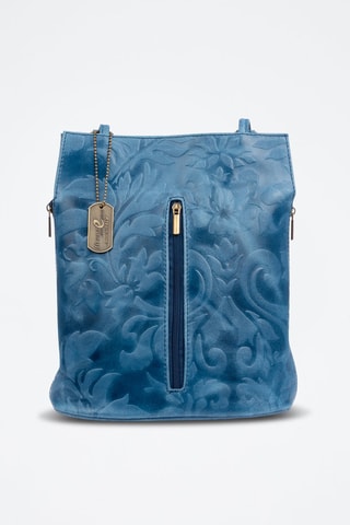 Leren Rugtas - Lichtblauw