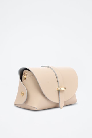 Sac bandoulière en cuir - Beige
