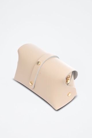 Sac bandoulière en cuir - Beige