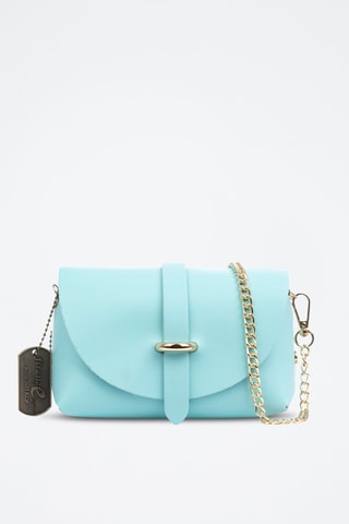 Sac bandoulière en cuir - Ciel