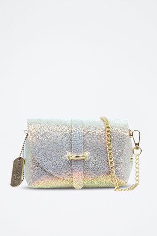 Leren Schoudertas - Rood goudkleurig