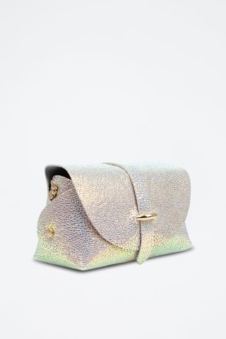 Leren Schoudertas - Rood goudkleurig