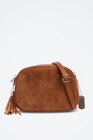 Leren Schoudertas - Rood Camel