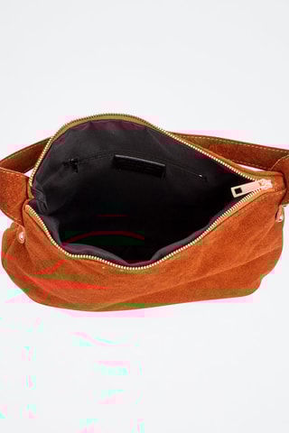 Nubuck Handtas - Bruin