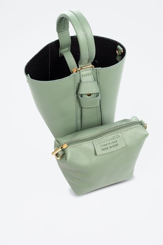 Leren Handtas Ayas - Mintgroen