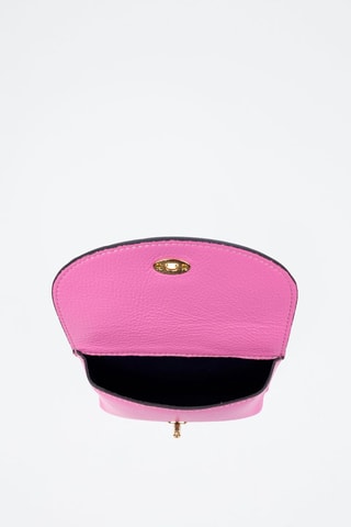 Sac bandoulière en cuir - Rose clair