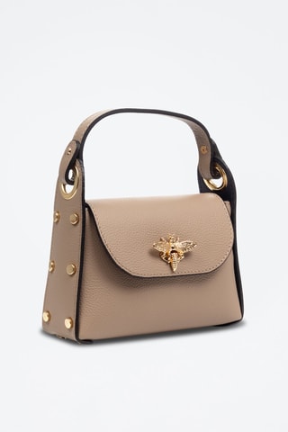 Leren Handtas - Beige