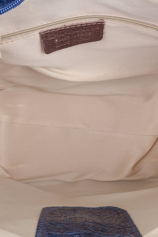 Borsa a mano in pelle - Nero e marrone