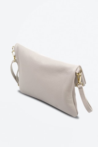 Sac bandoulière et pochette en cuir Corinna - Vert et gris