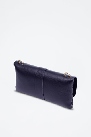 Leren Clutch Amaseno - Marineblauw
