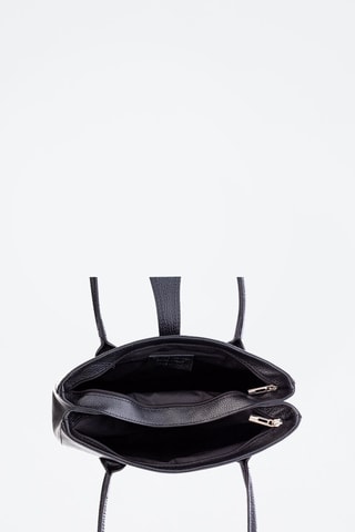 Leren Trendy Handtas Auditore - Zwart