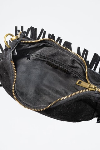 Nubuck Handtas - Zwart